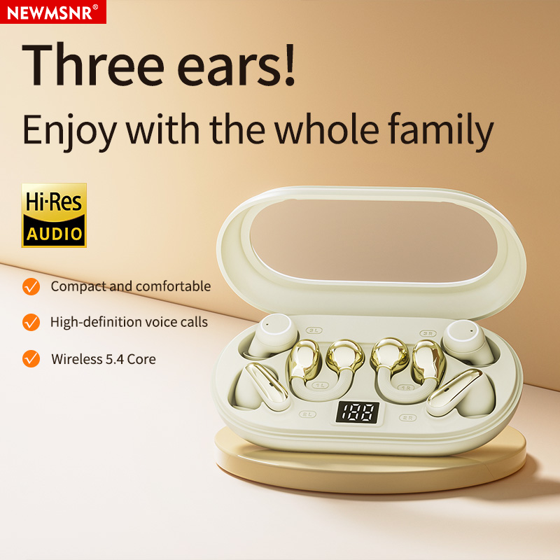 Sleep Mask Headphones Bluetooth - 3-in-1 oordopjes met clip, semi-in-ear, draadloze