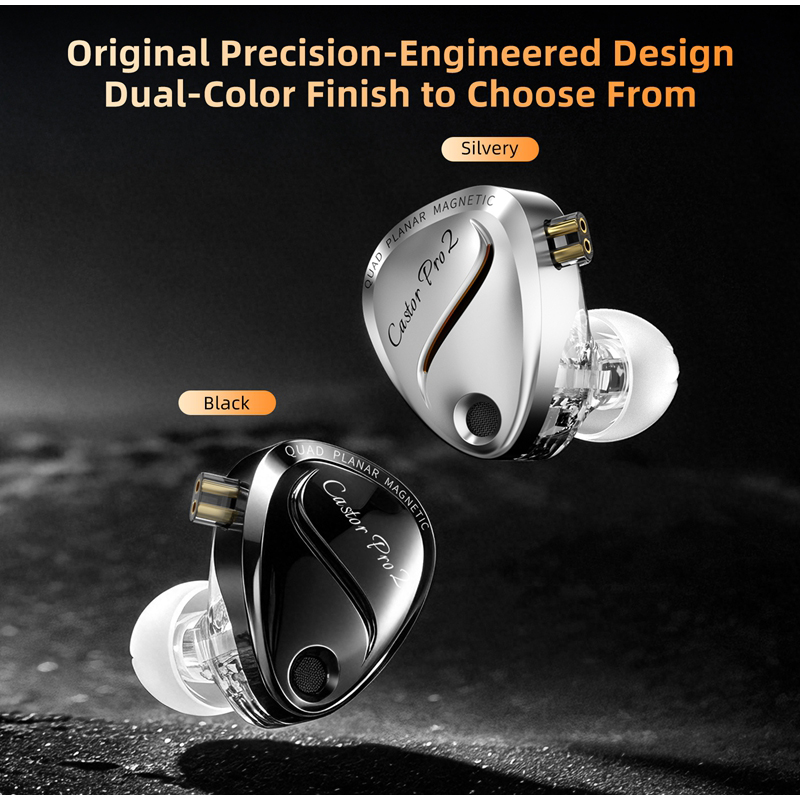 Type C Wired Earphones With Mic - KZ Castor Pro 2 HiFi IEM-oordopjes,