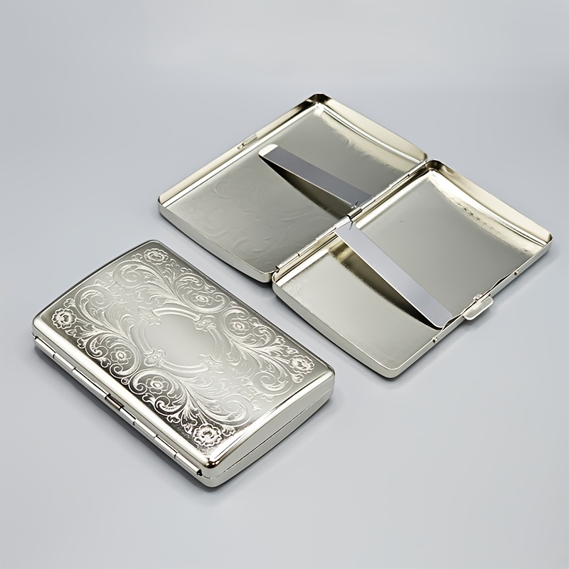 Laptops - Vintage metalen sigarettenetui – een draagbaar