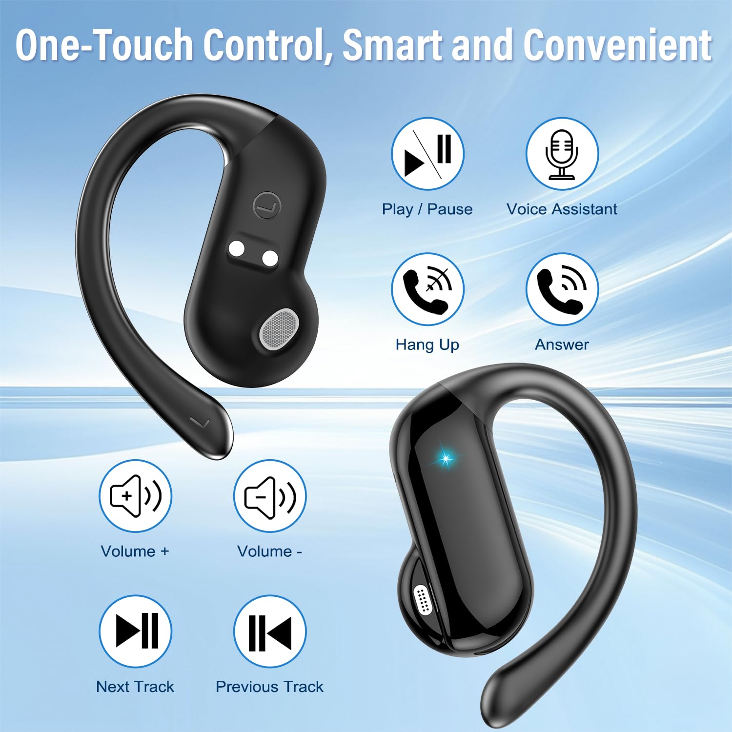 Type C Wired Earphones With Mic - 2026 Open-Ear Oordopjes Bluetooth 5.4 Draadloze