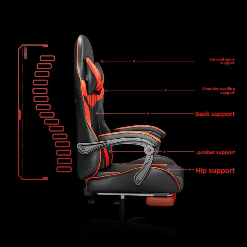 Speakers - E-sports stoel met verlichting, Bluetooth-luidspreker, LED-display,