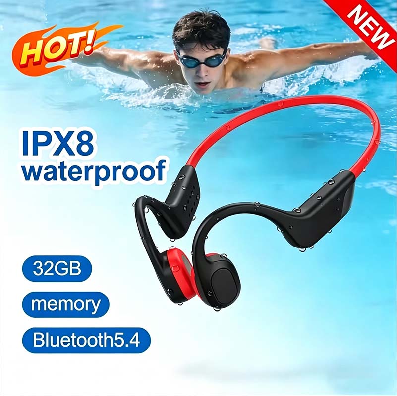 Bone Conduction Running Headphones - 2026 Nieuwe beengeleiding Bluetooth oordopjes, niet-in-oor,