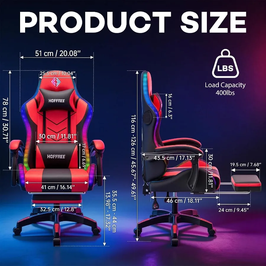 RGB-gamingstoel met luidspreke - Speakers recensie en prijs